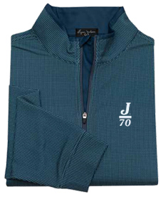 J Pattern Zip Top